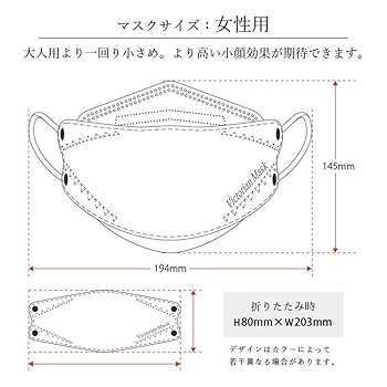 Amazon.co.jp: [Victorian Mask] マスク バイカラー 小さめ